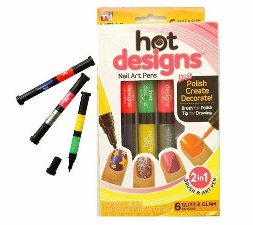 BEAUTY SHOP Nail Art Pen-6 pcs 
