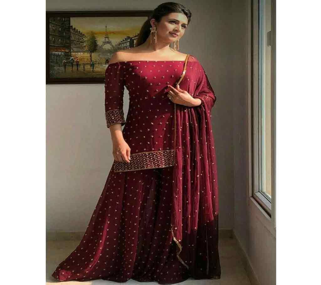 Georgette Embroidery Dress