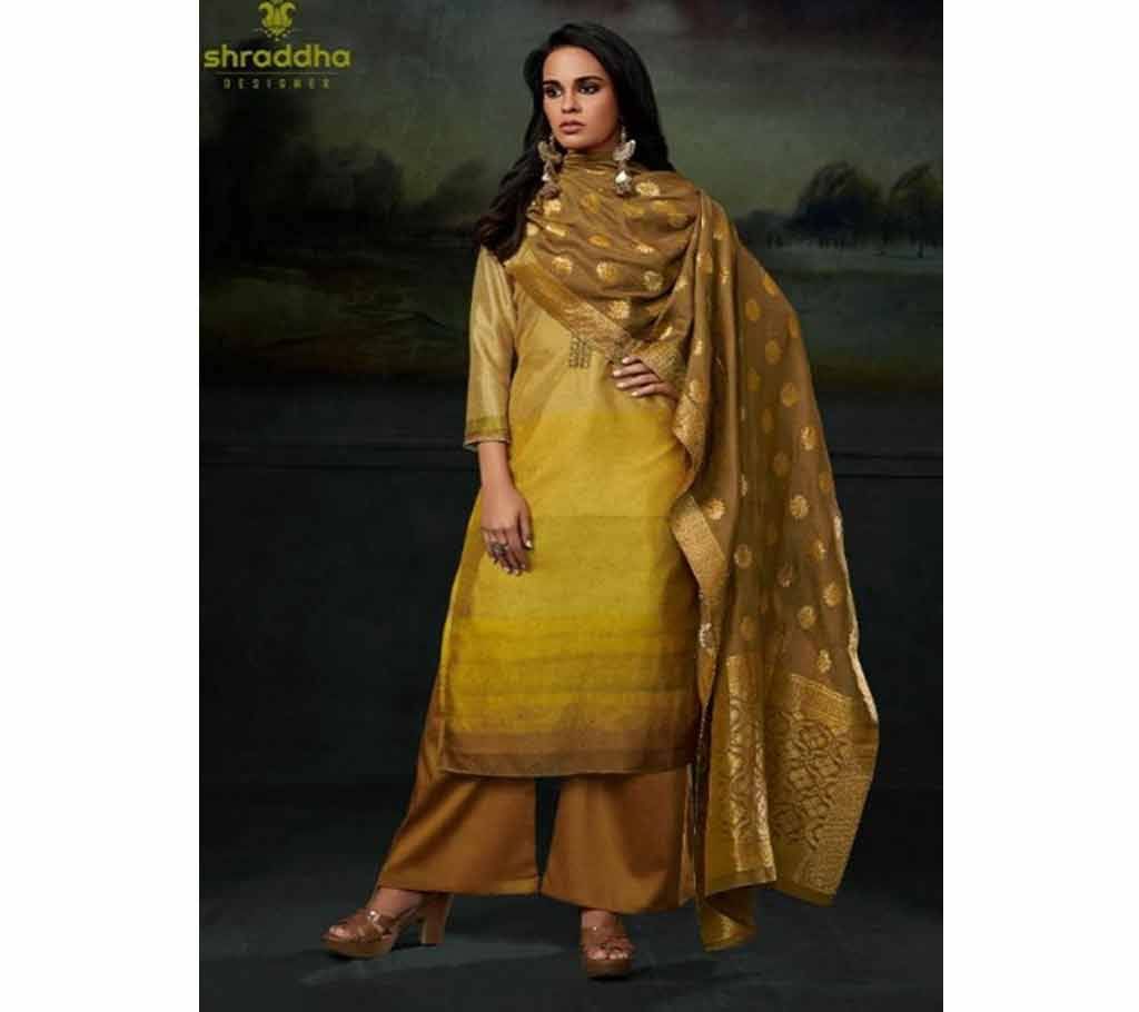 SHRADDHA DESIGNER OLIVE DIGITAL PRINTED- 1006
