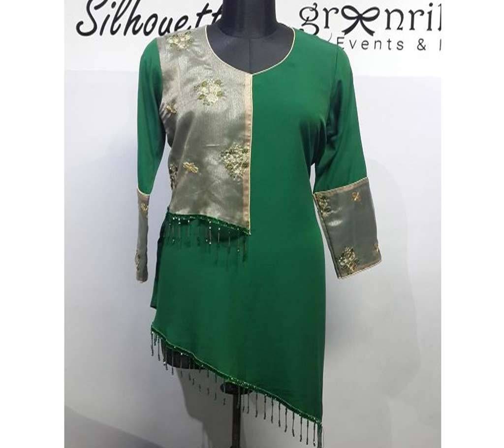 ECEV Assiematric Half Silk Kurti for Women