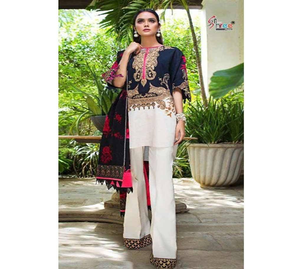 Heavy cotton printed Unstitched Three pirce-vol-2 - 5122 - GBS