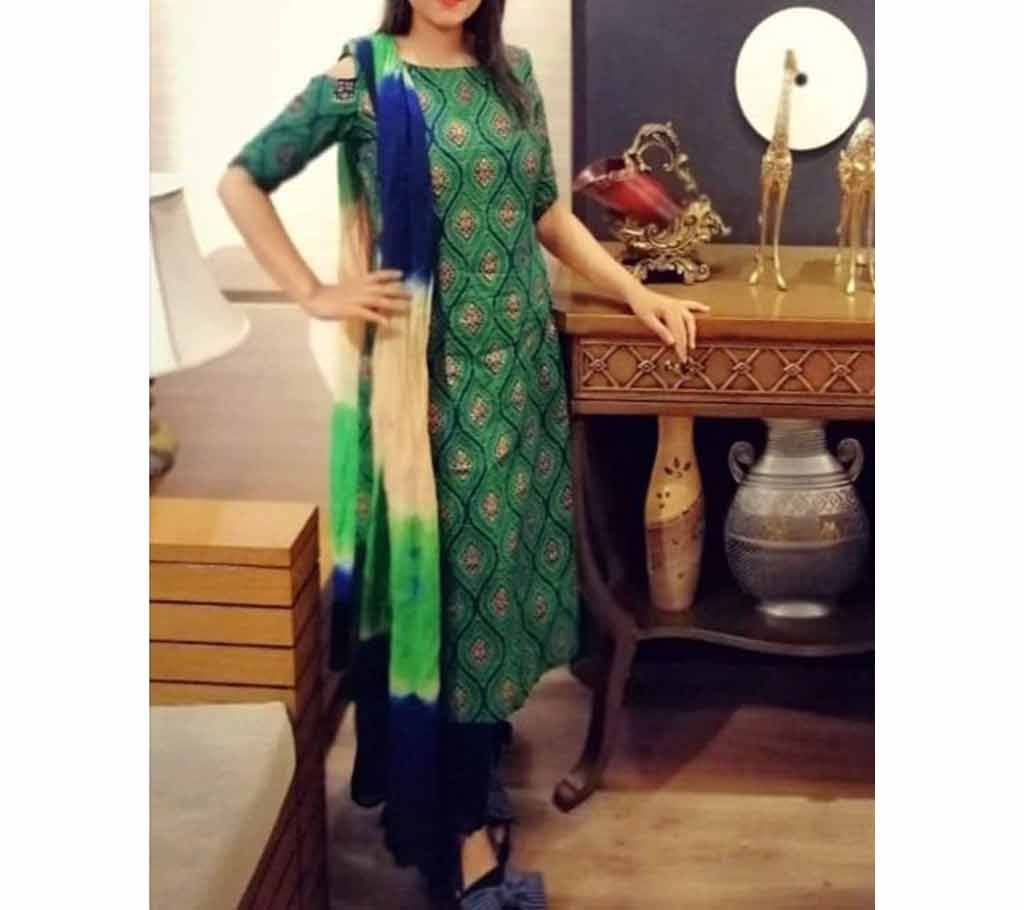 Joypuri Cotton Skin Printed Shalwer Kameez for Women-14