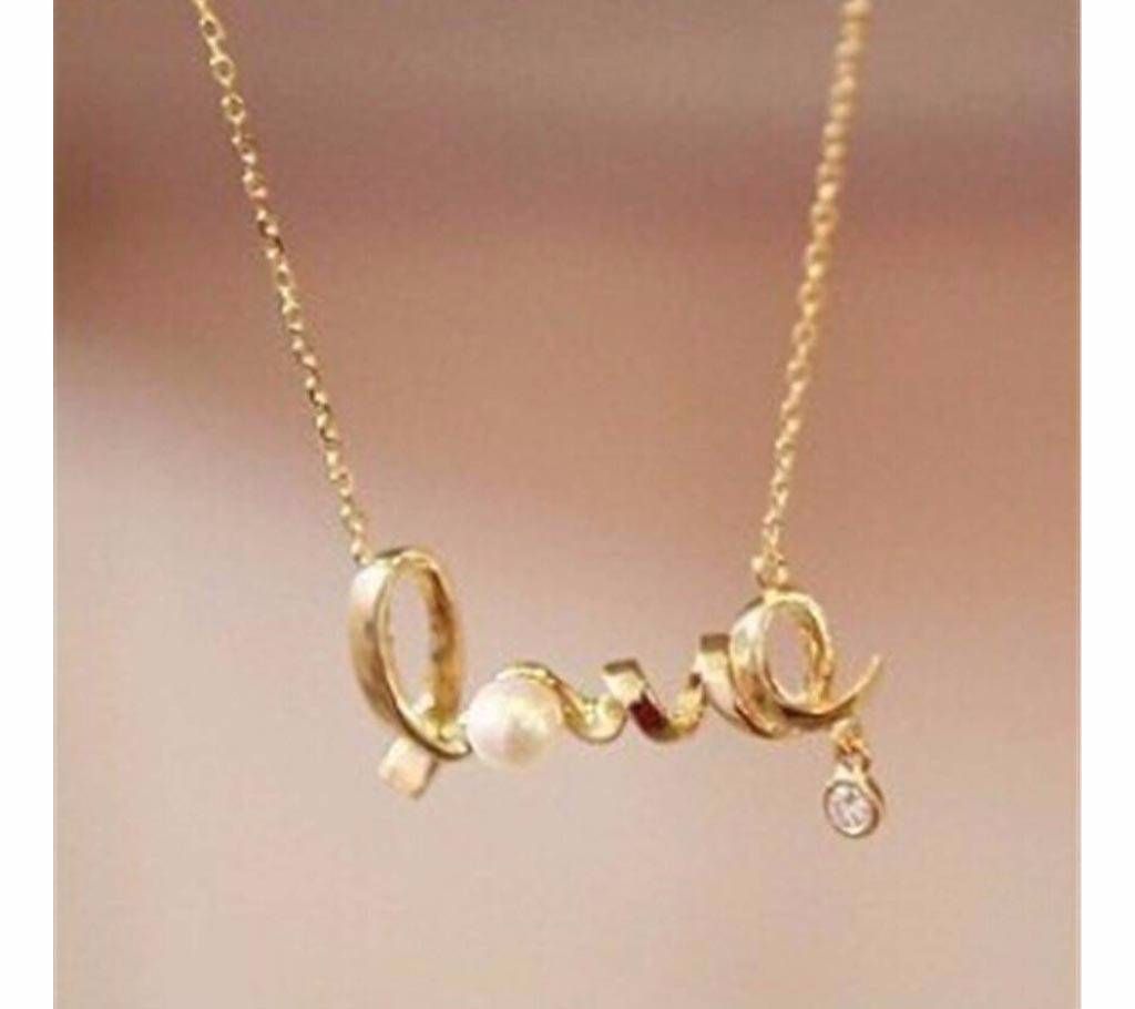 Gold LOVE Pendant