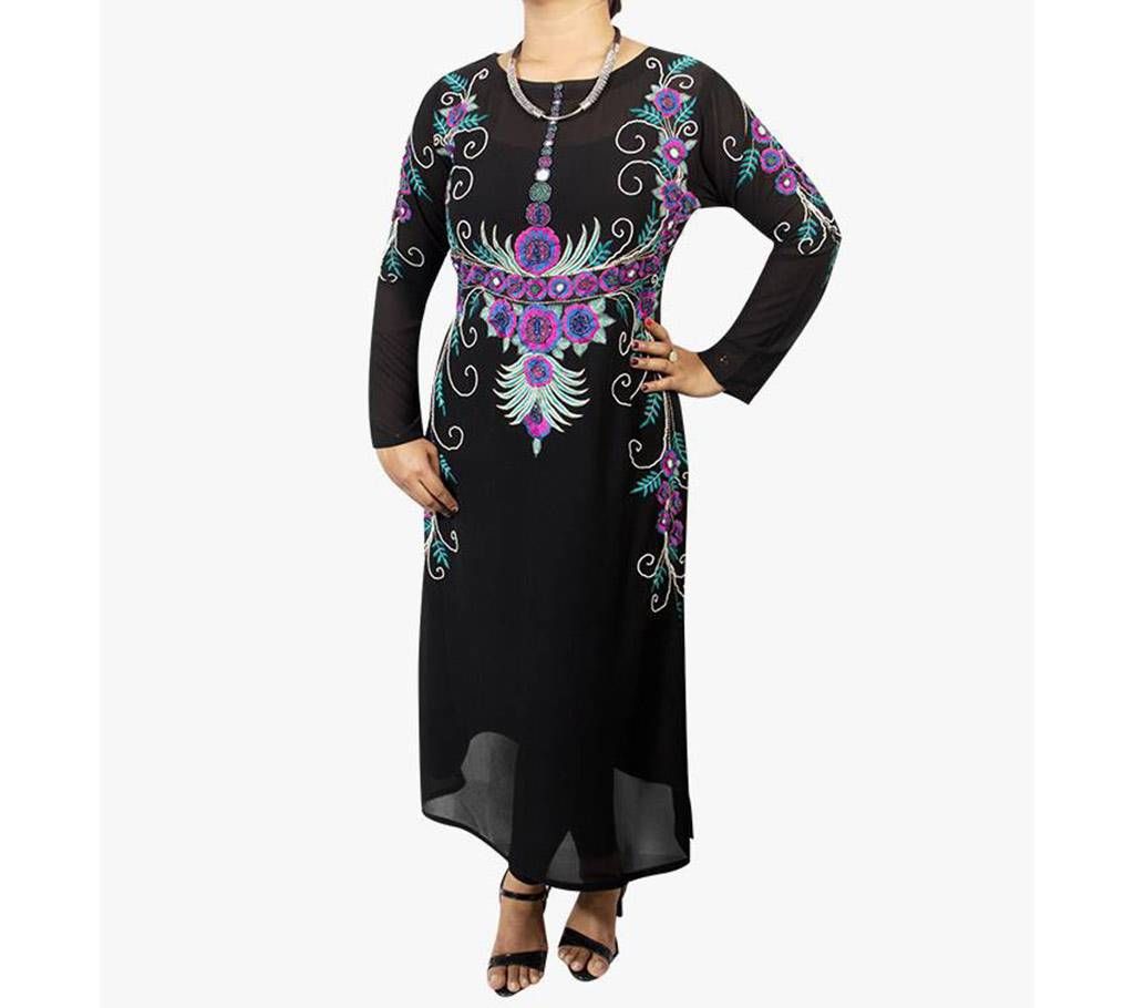 Readymade embroidery georgette kurti 