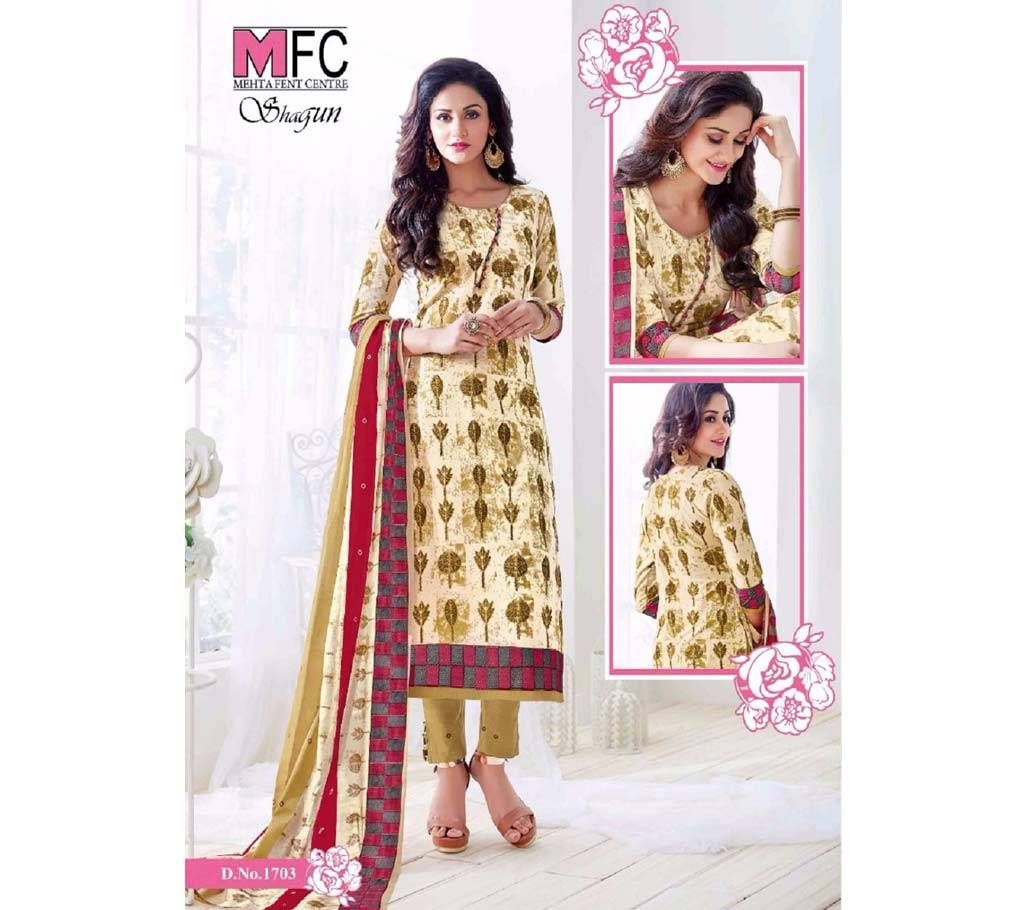 MFC SHAGUN Unstitched Lawn Three piece (1703)