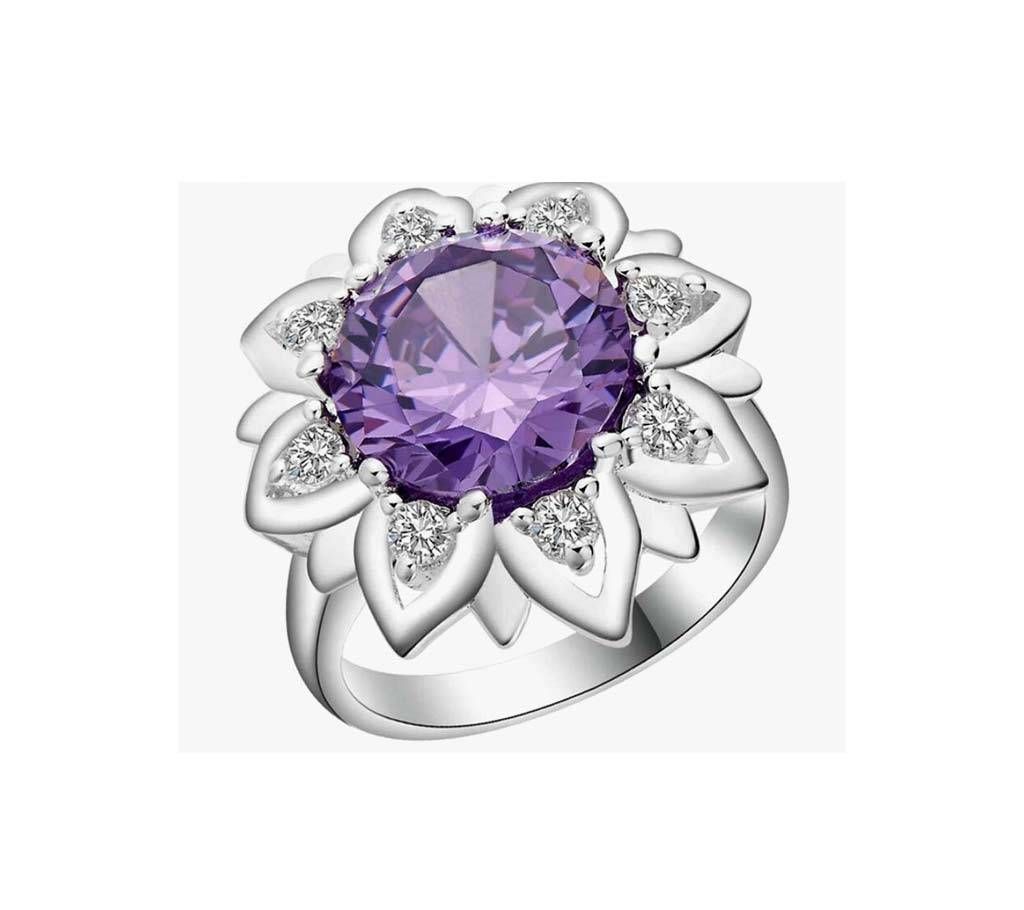 Silver plated finger ring