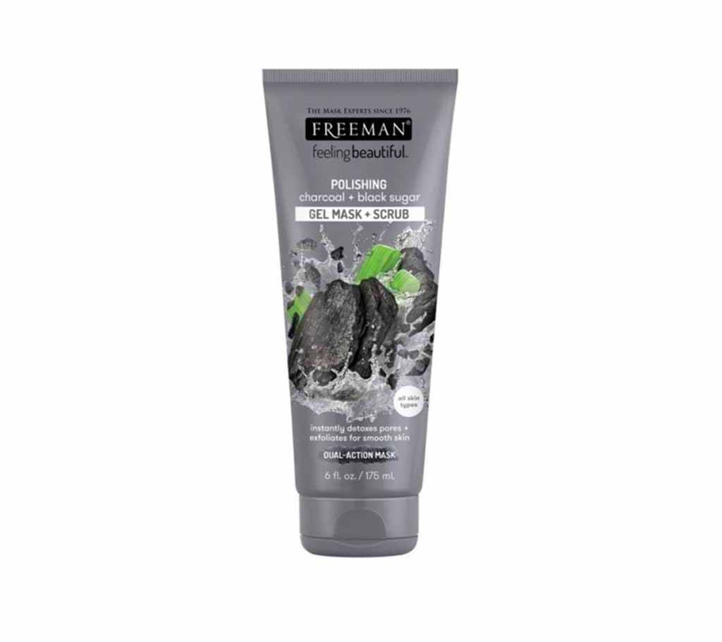 FreeMan Charcoal+Black Suger face wash 