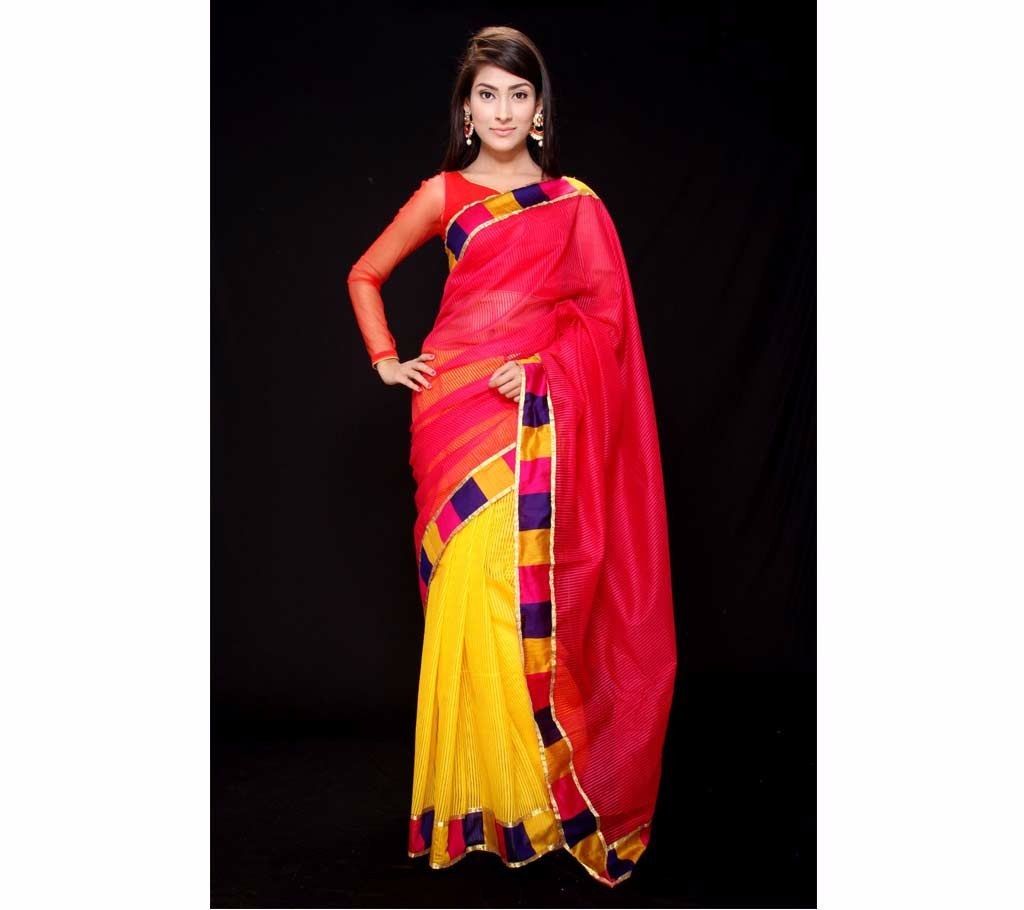 Half Silk Kota Cotton Sharee