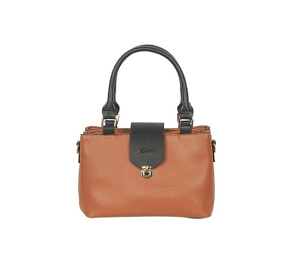 Brown Artificial Leather Hand Bag for Women