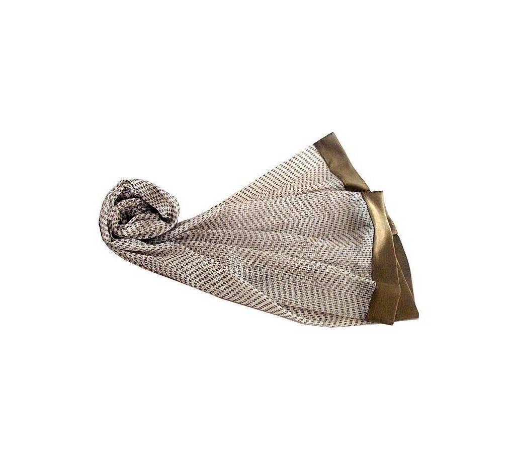 Artefact Khaki Green Kota Cotton Scarf For Women