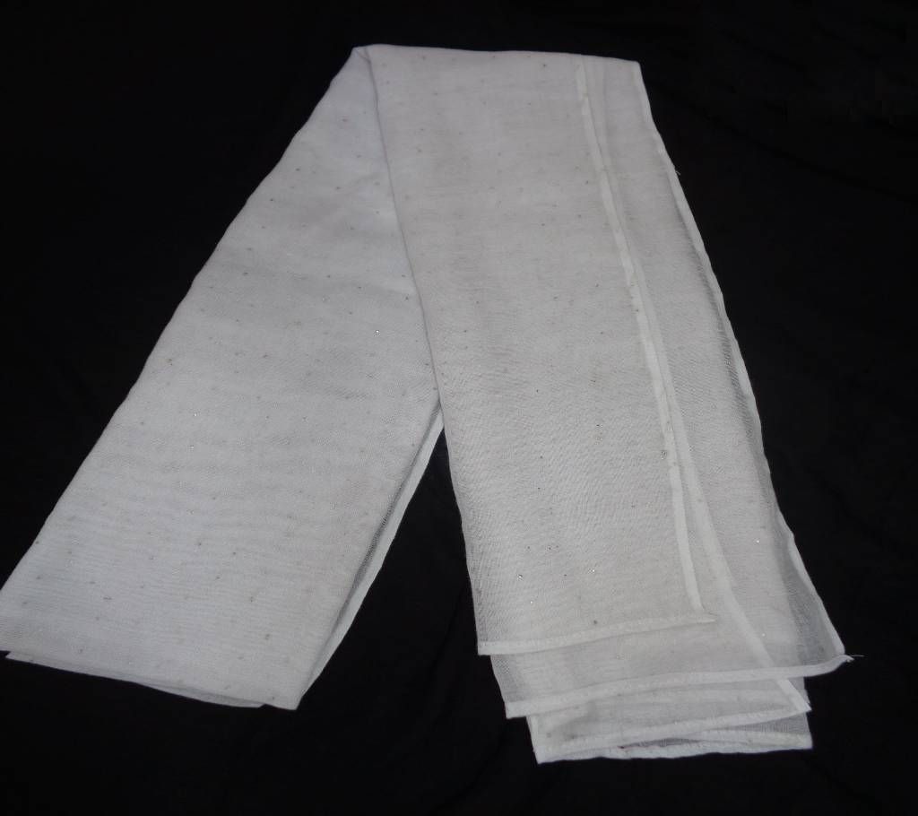 Decent Cotton White Hijab