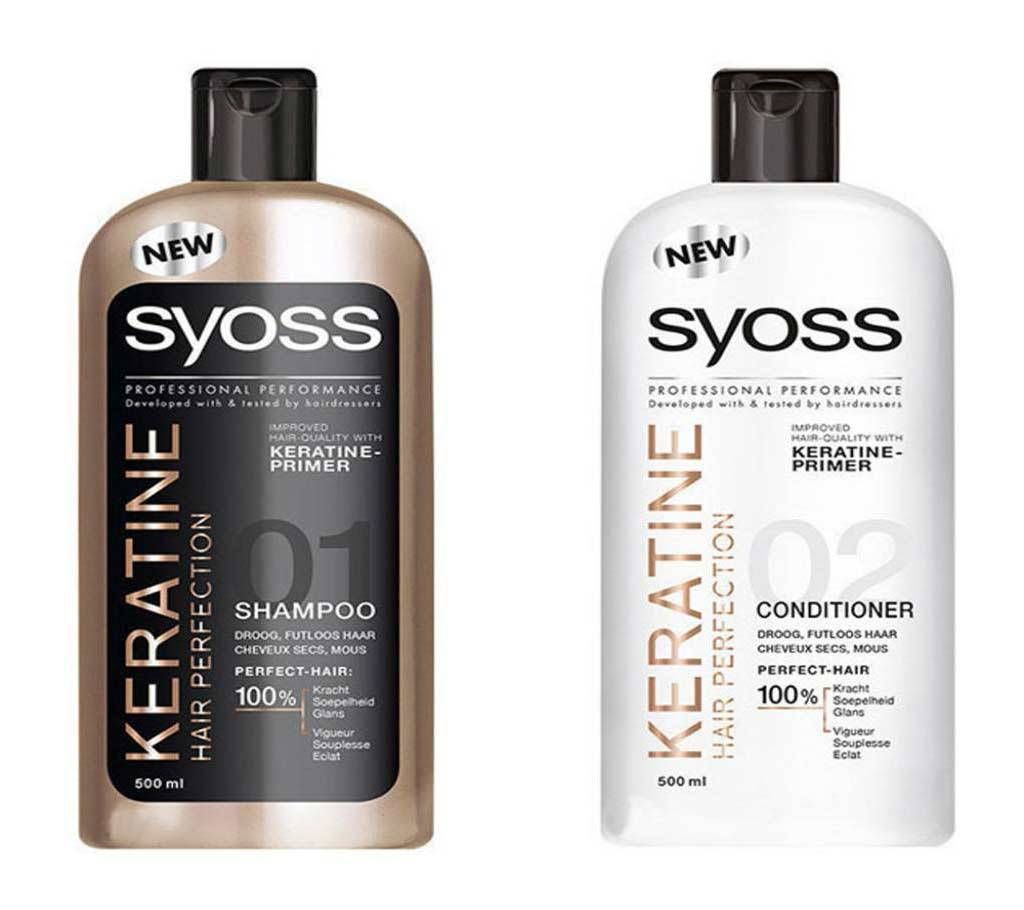 SYOSS Keratine Hair Perfection Shampoo+Conditioner Combo Pack- Tunisia