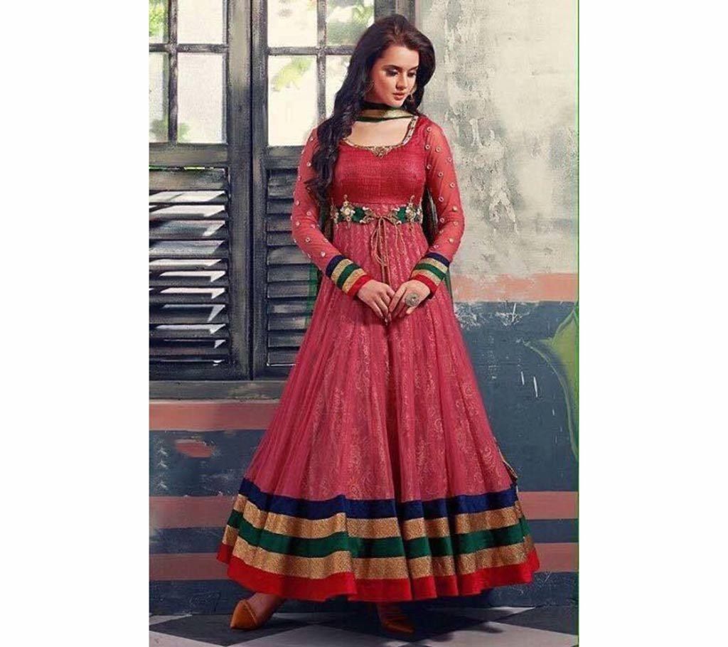 Semi-Stitched Indian Georgette Three Pieces(Copy)