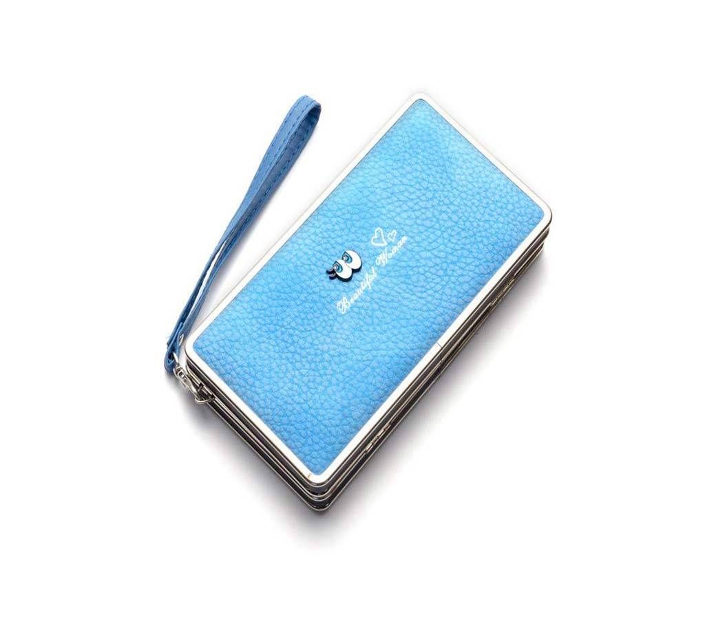 Women exclusive imported mobile phone, Card and money holder (Sky Blue)