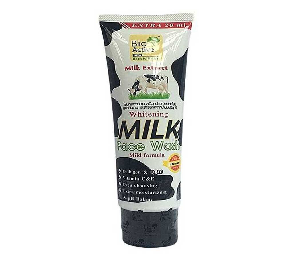 Bio Active Whitening Cow Milk Face Wash - 80ml with 20ml Extra - Thailand 