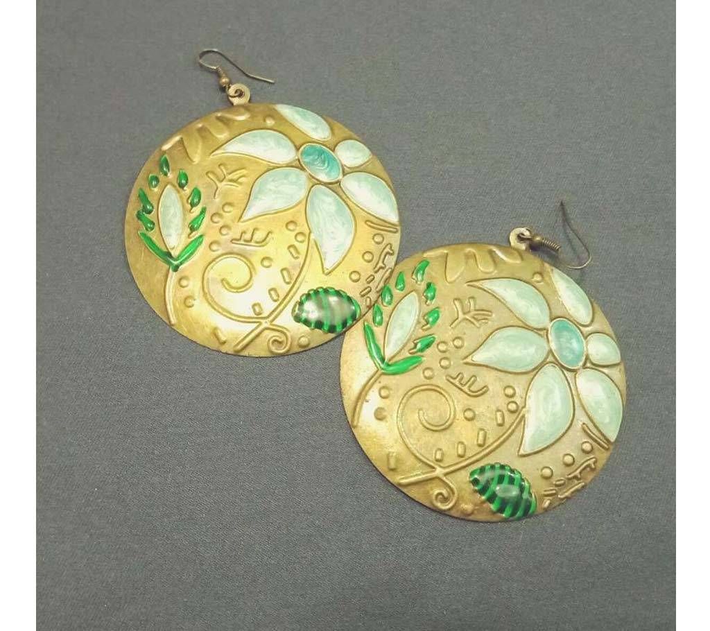 Round Shape Floral Earring