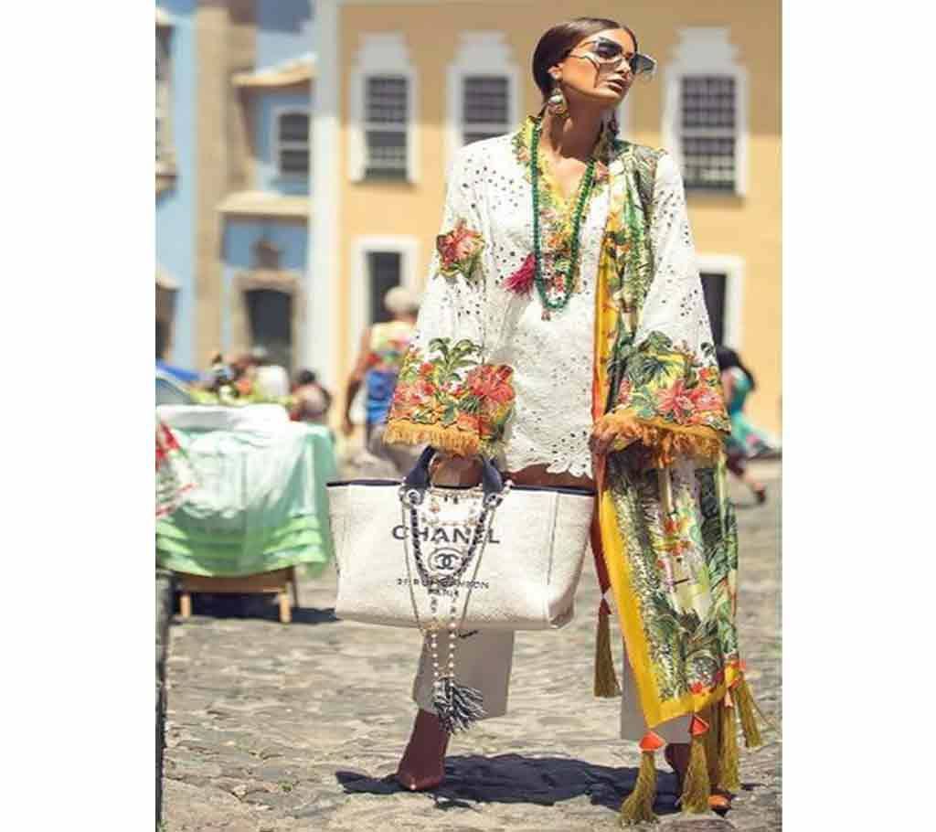 Unstitched Embroidered LAWN Three Piece