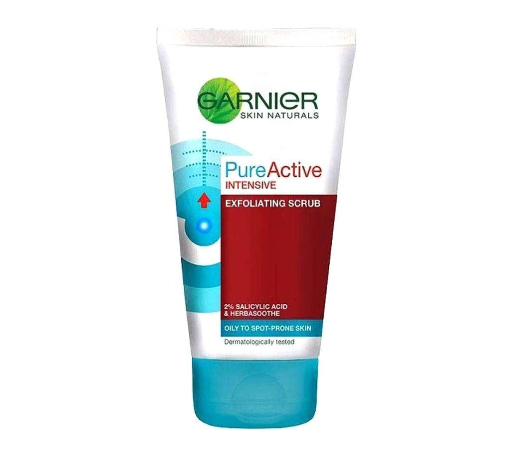 Garnier Pure Active Exfoliating Scrub  -150ml (UK)