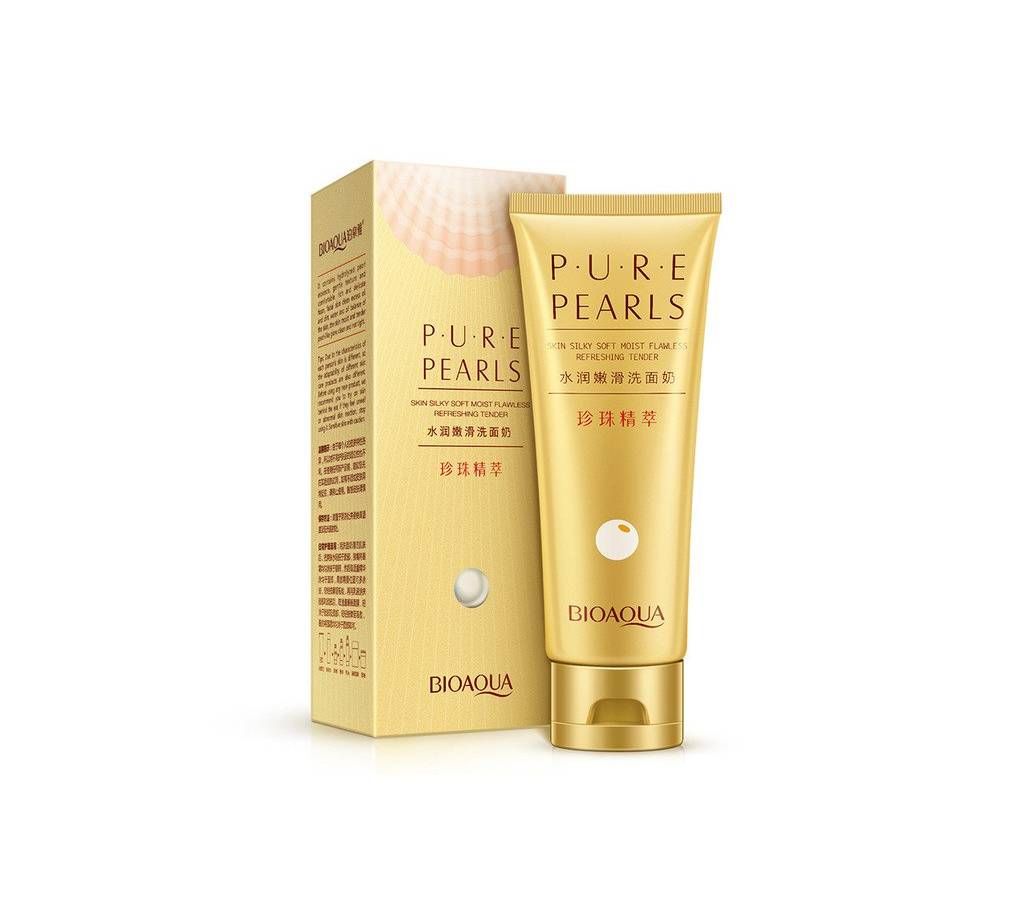 Bioaqua Pure Pearls Skin Silky Soft Moist Facial Cleanser 100g Thailand
