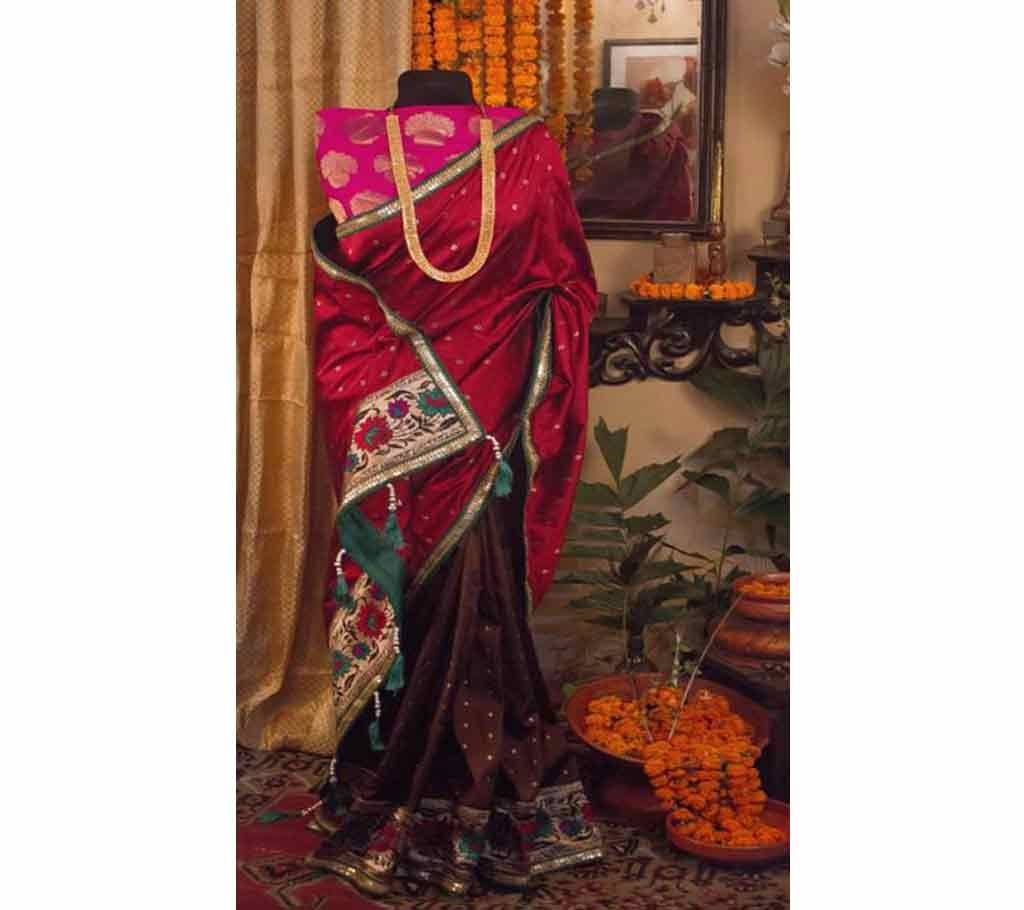 Traditonal Katan and Chanderi Silk Designers Sarees