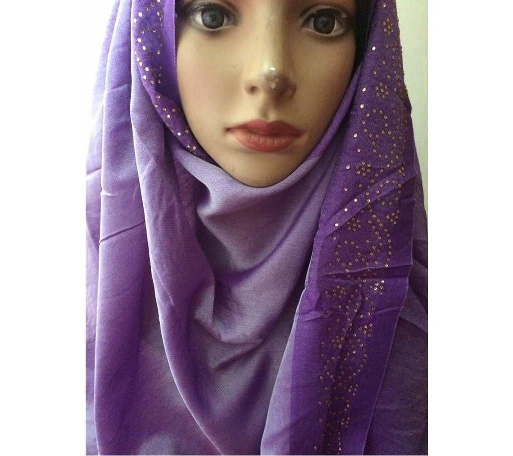 Turkish Silk Pashmina Hijab with Shaded Border
