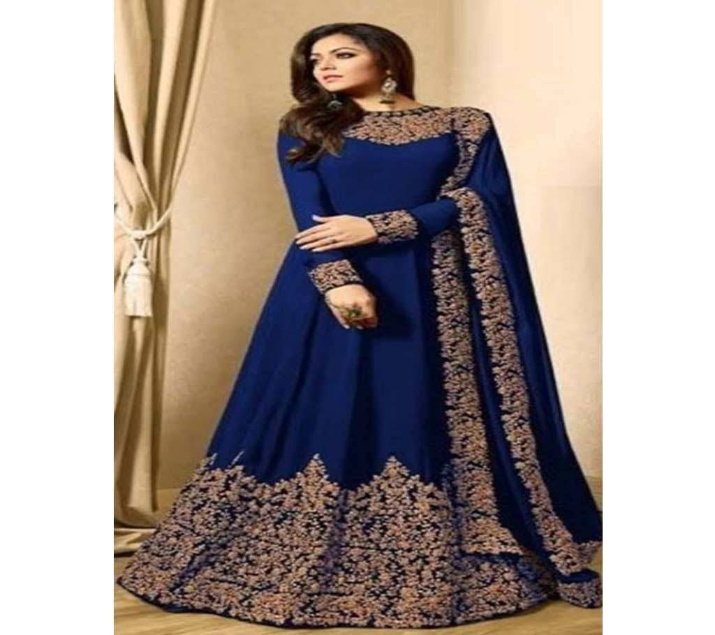 Semi Stitched Gorgeous Embroidery Georgette Anarkoli Dress Nitya 1701B - Copy