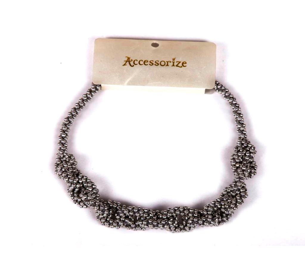 Accessorize Silver-toned Beaded Necklace