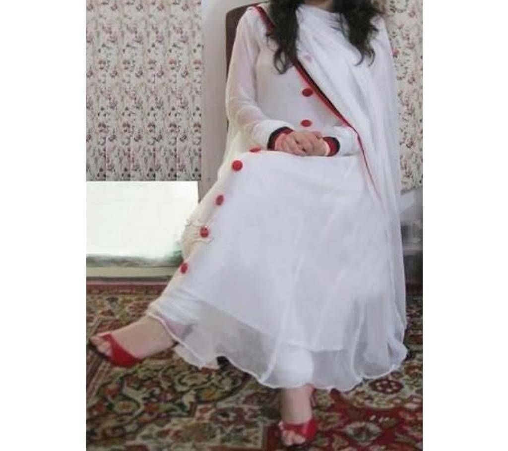 Indian Soft Georgette Embroidery Party Gown - Copy