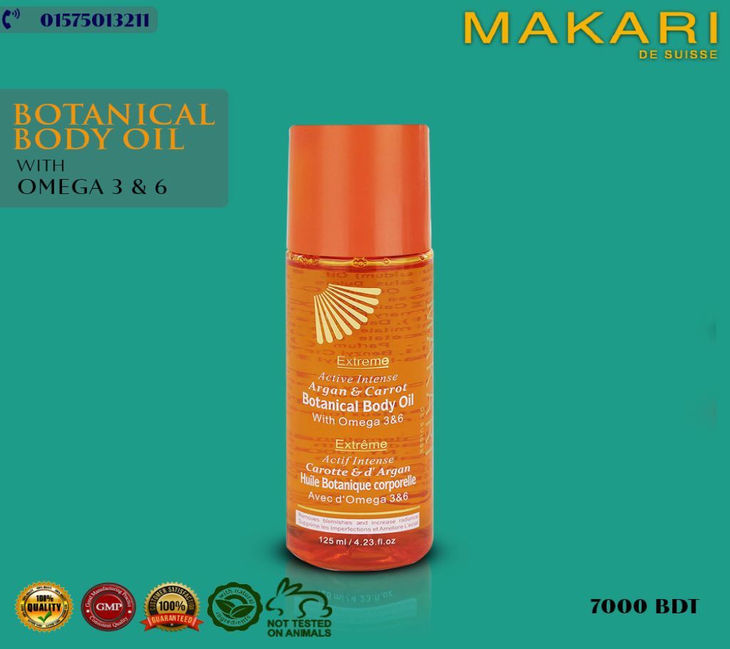 MAKARI BOTANICAl BODY OIL  with  omega 3 & 6