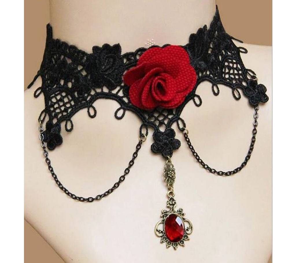 Wedding choker necklaces Cristal Gland De Tatouage Choker Collier Noir Dentelle Choker Collier Vintage