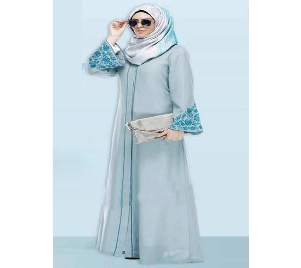 Sky Blue Georgette  Borka For Women