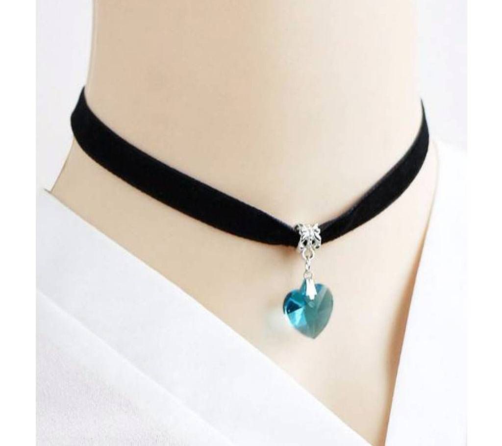 Classic Crystal Black Velvet Choker Necklace For Women