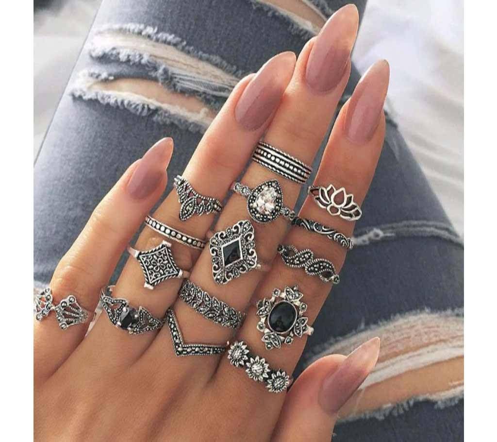 15set finger ring for women