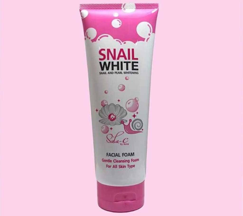 Snail white facial foam