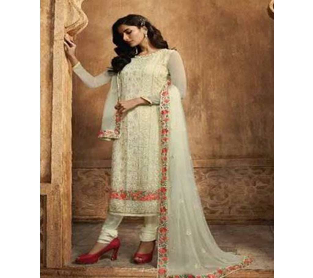 Semi Stitched weightless Georgette Embroidery Shalwar Kameez For women