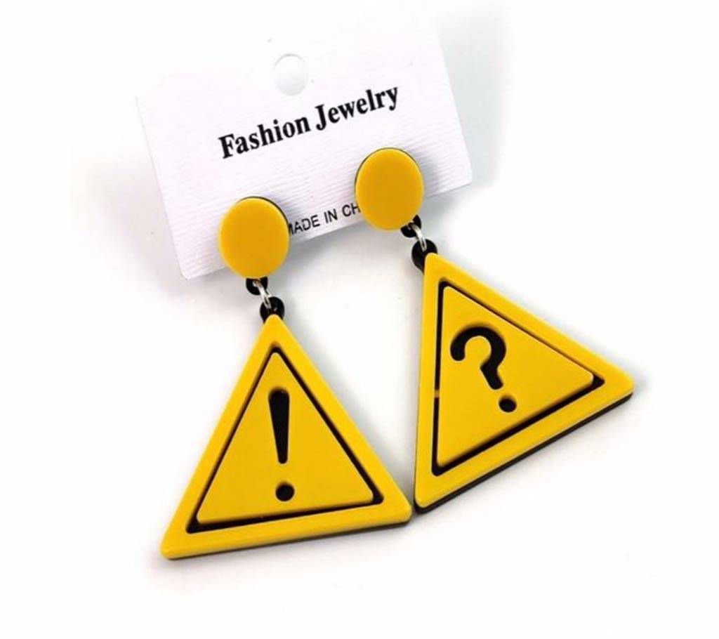 Unique Exclamation Question Mark Stud Earrings