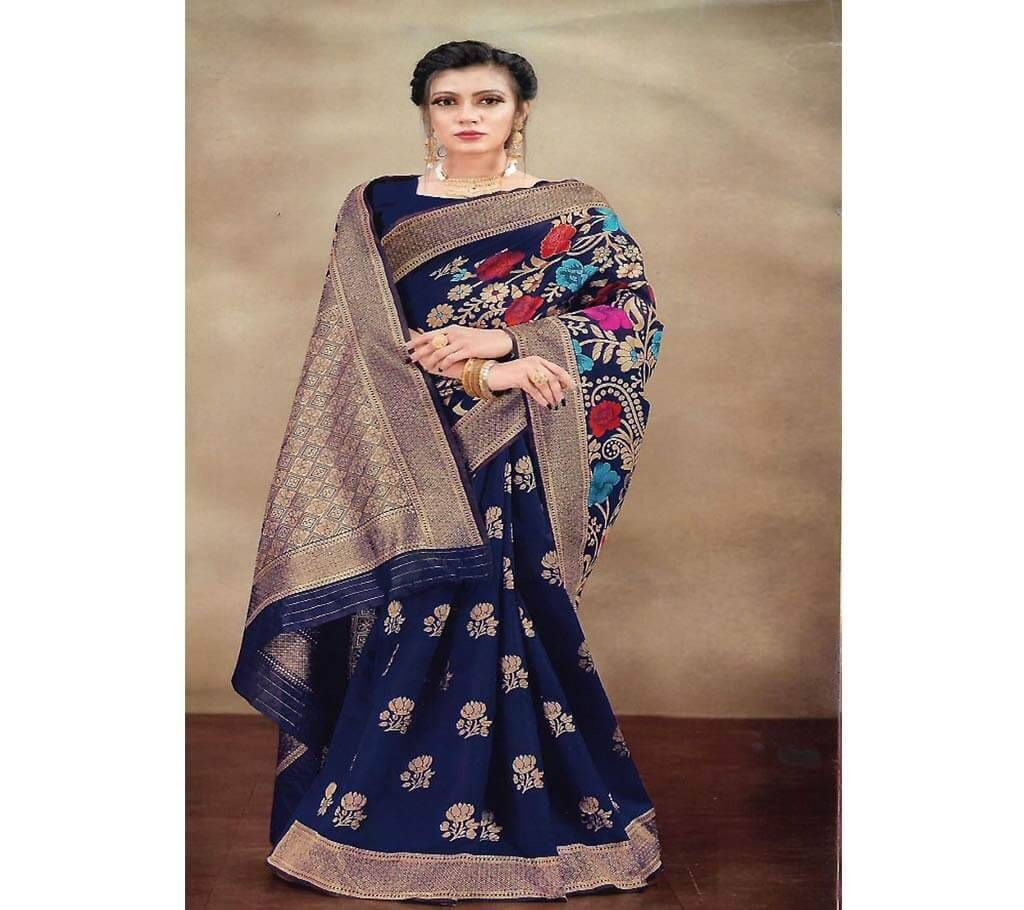 Katan Saree with blous Piece 