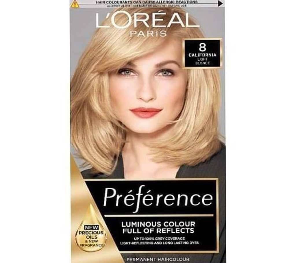  LOreal paris 8 california Light Blonde color- 8.22 Oz-France