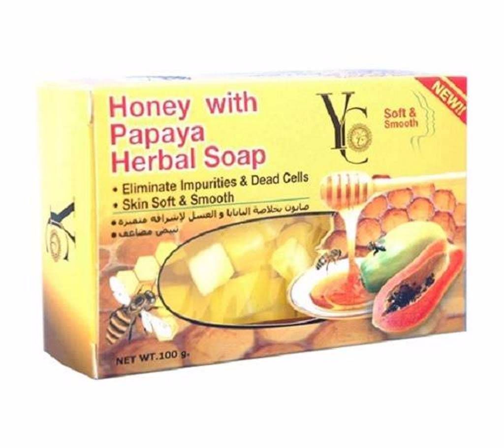YC Honey With Papaya Herbal Soap