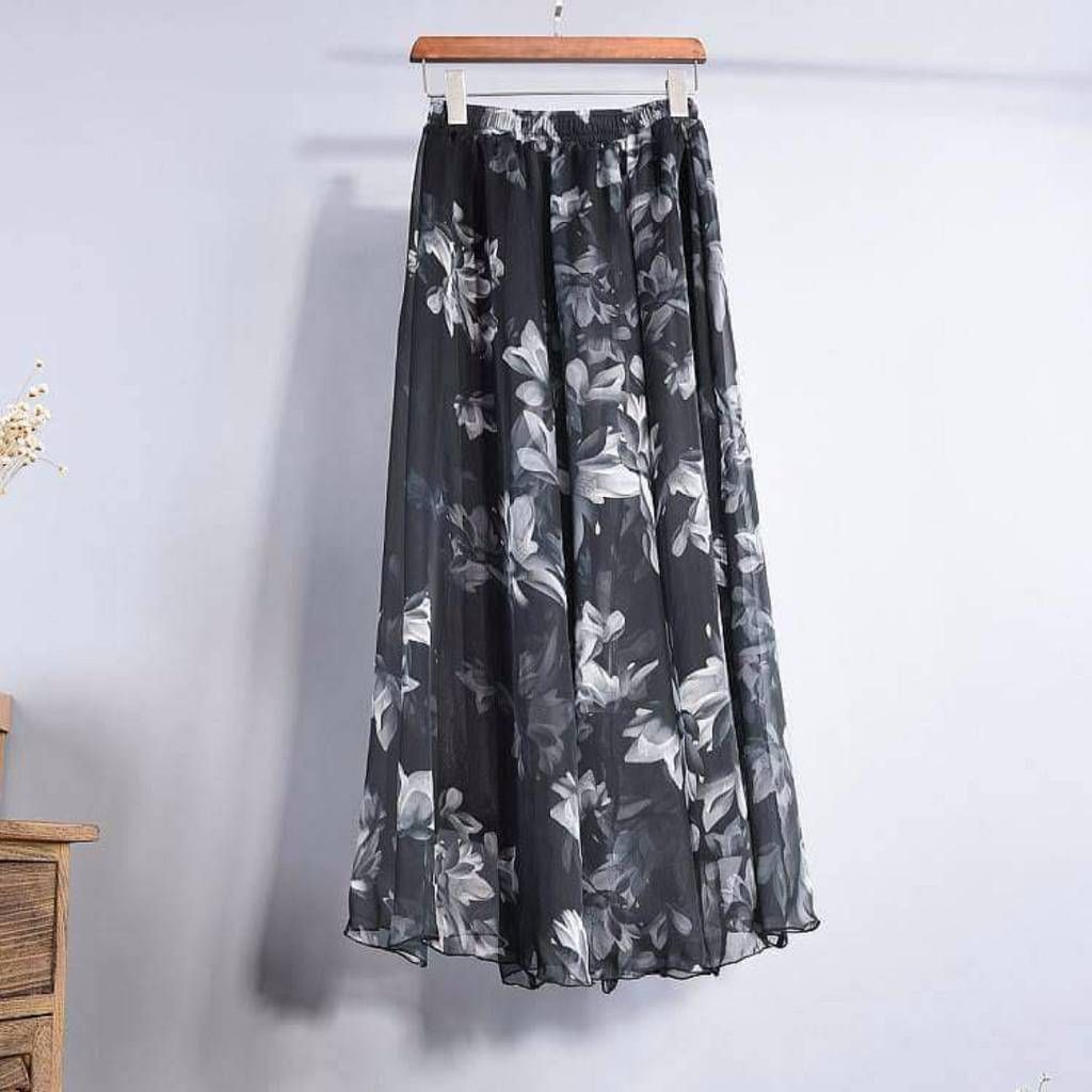 Stitched Georgette Skirt