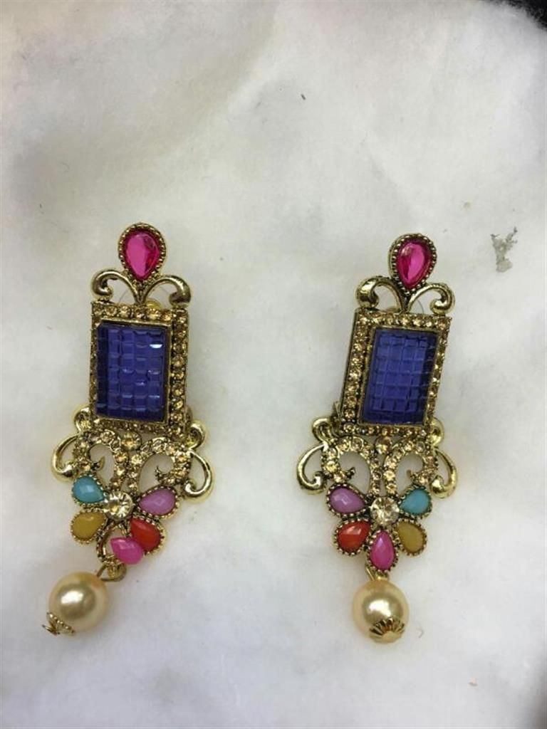Indian Jaipuri Earrings