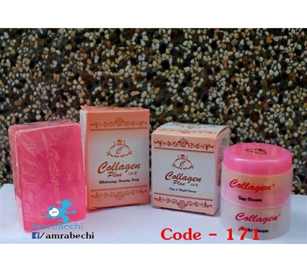 Collagen plus Vit -E Day - Night Beauty Cream and Soap