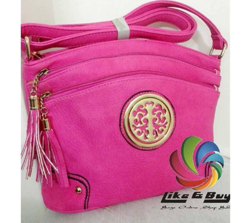 3 part Sidebag for Ladies - Pink 