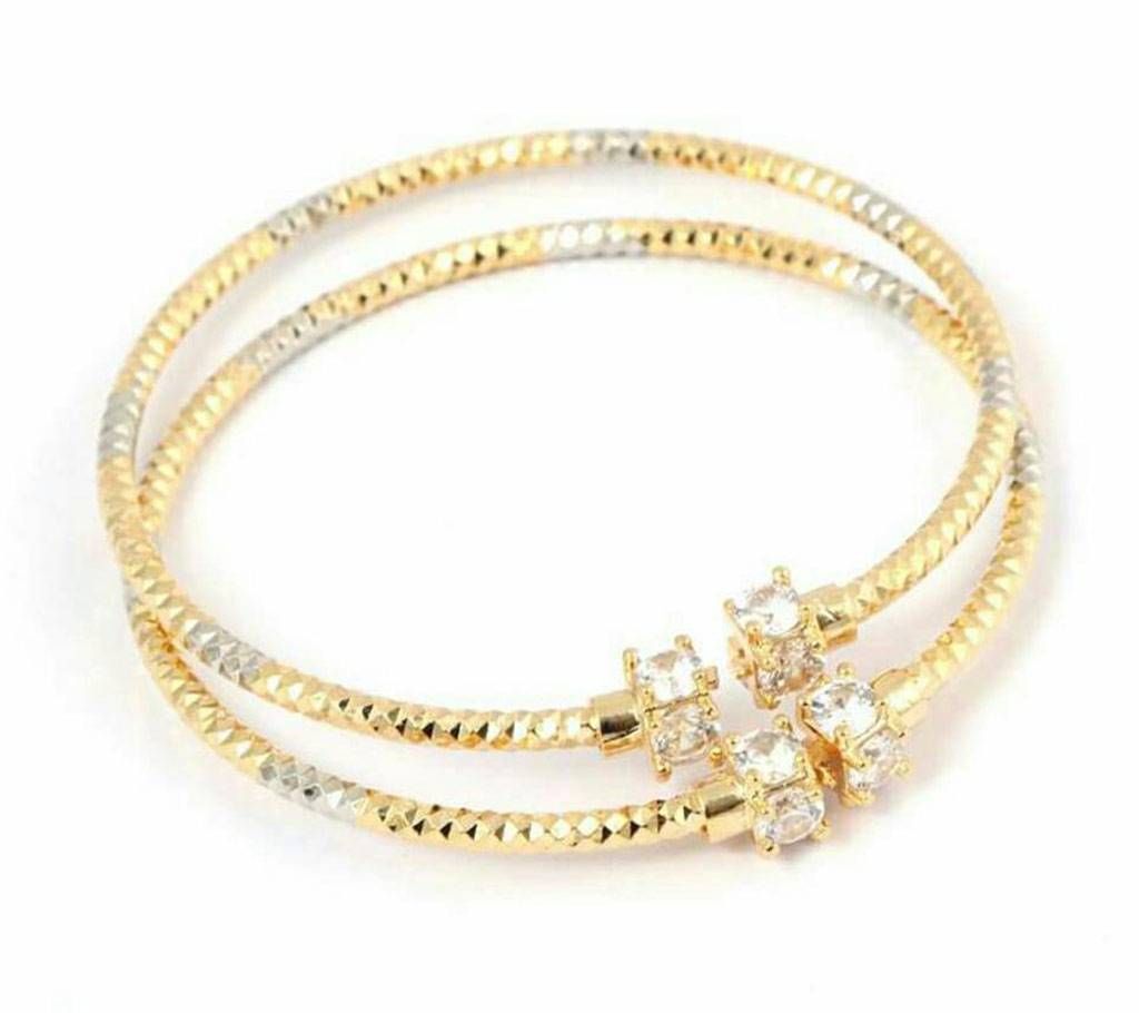 Gold plated bracelet 1 pair