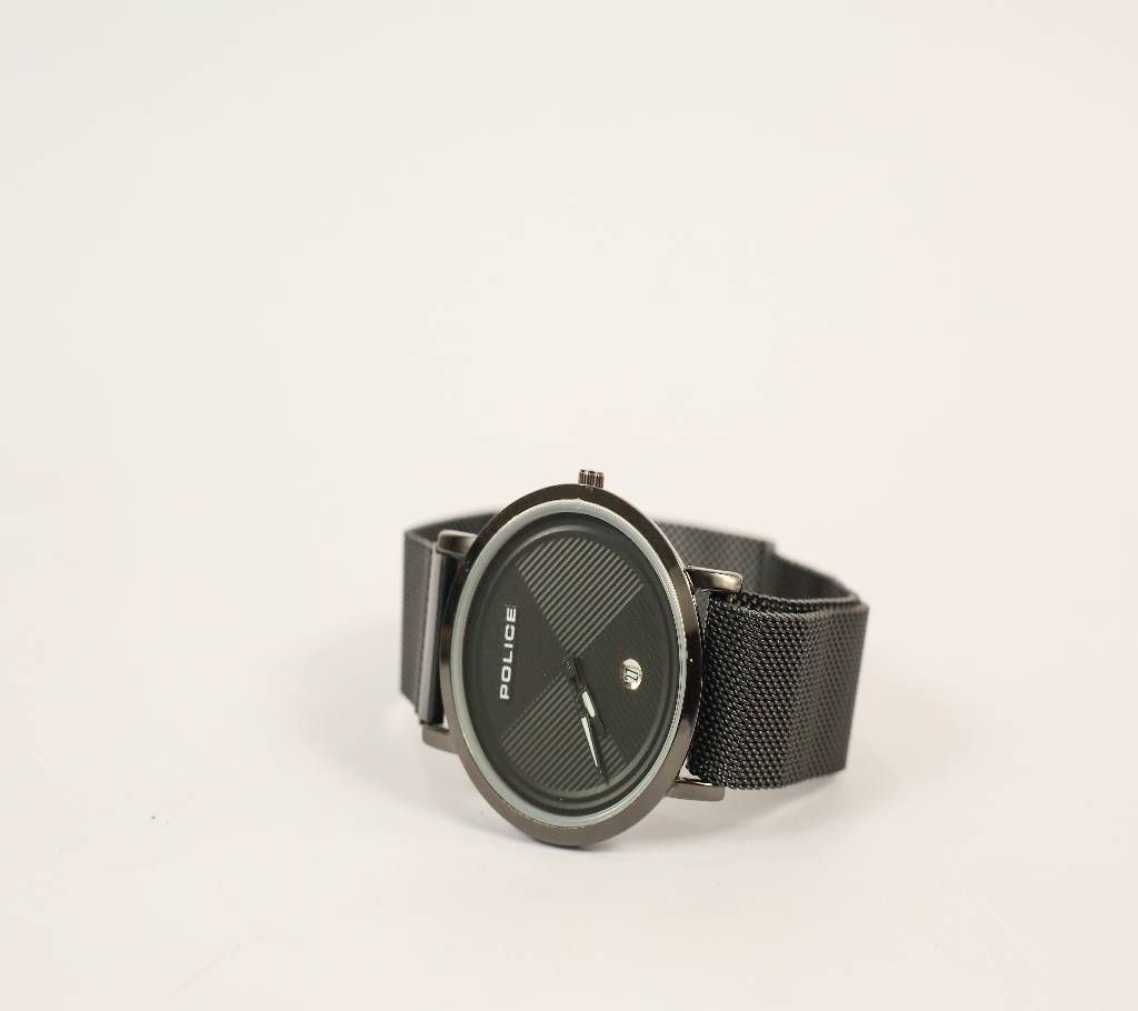 Police Magnet Belt Menz Wrist Watch