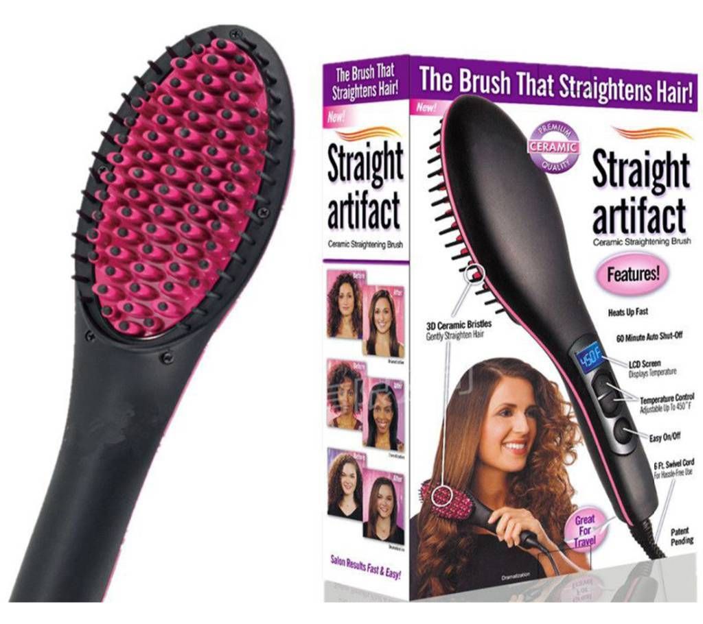 Simply Straight hear straightener brush