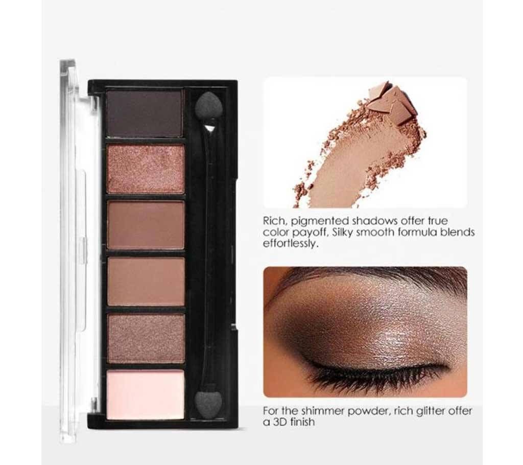 Focallure 6 Colors Eyeshadow Palette 3-China