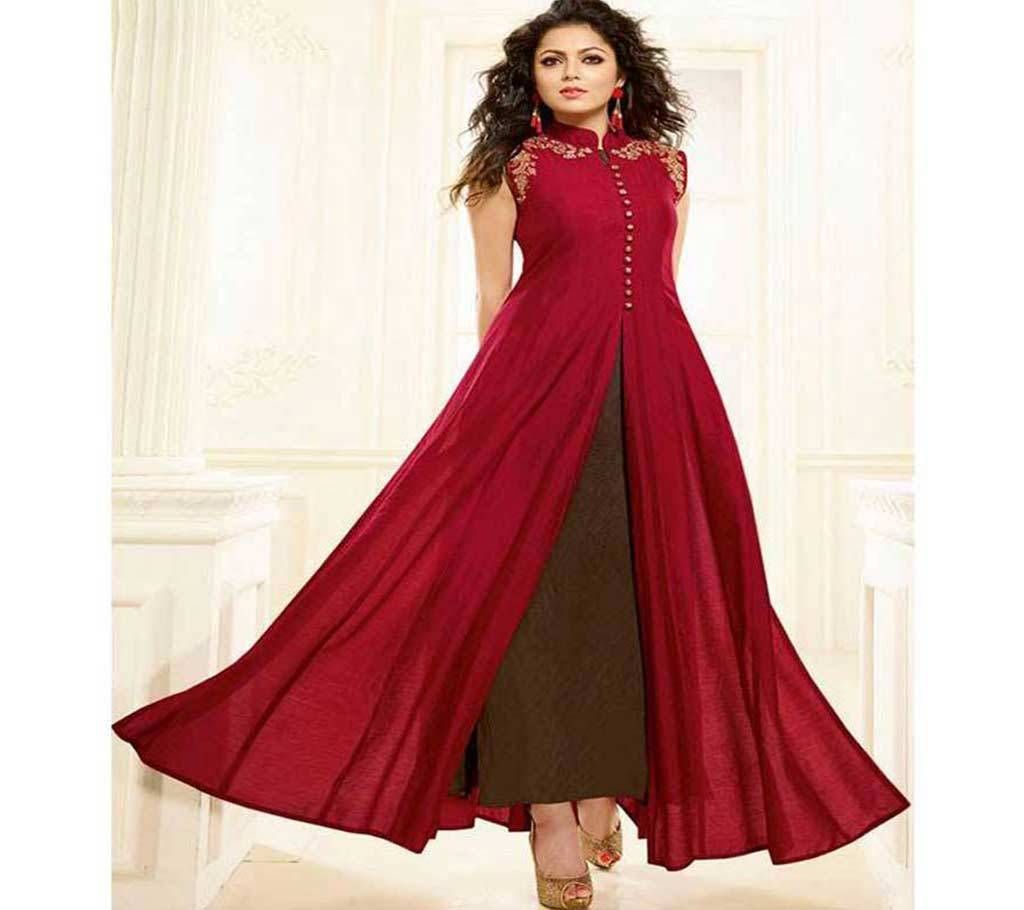 Semi stitched  Embroidery One-Piece (Copy)