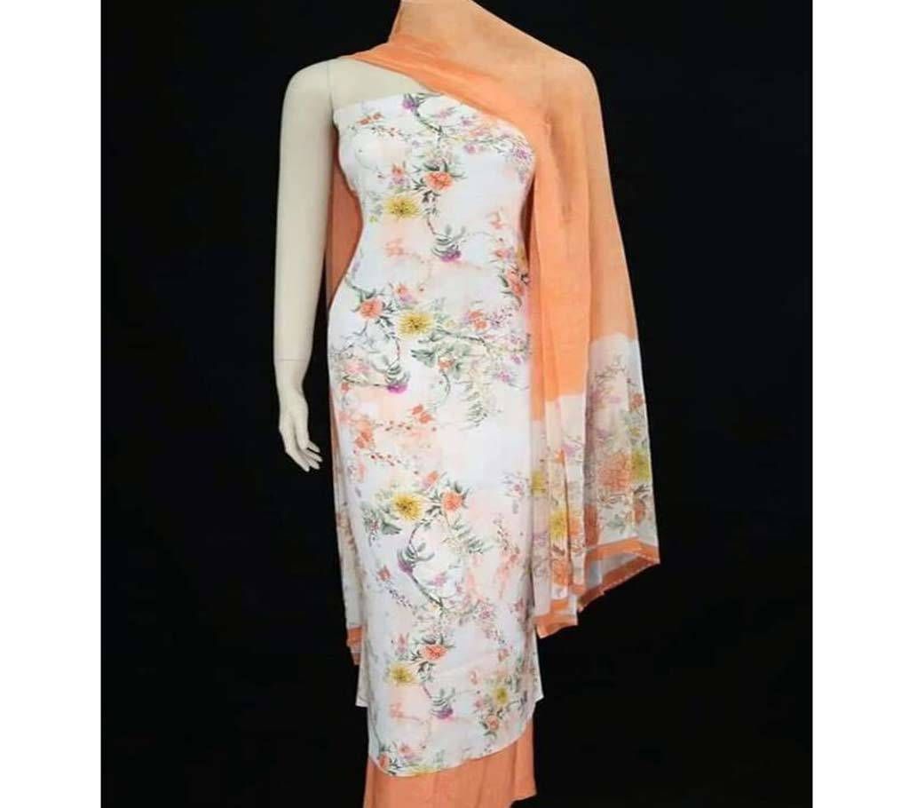 Visal Unstitched Georgette Dress