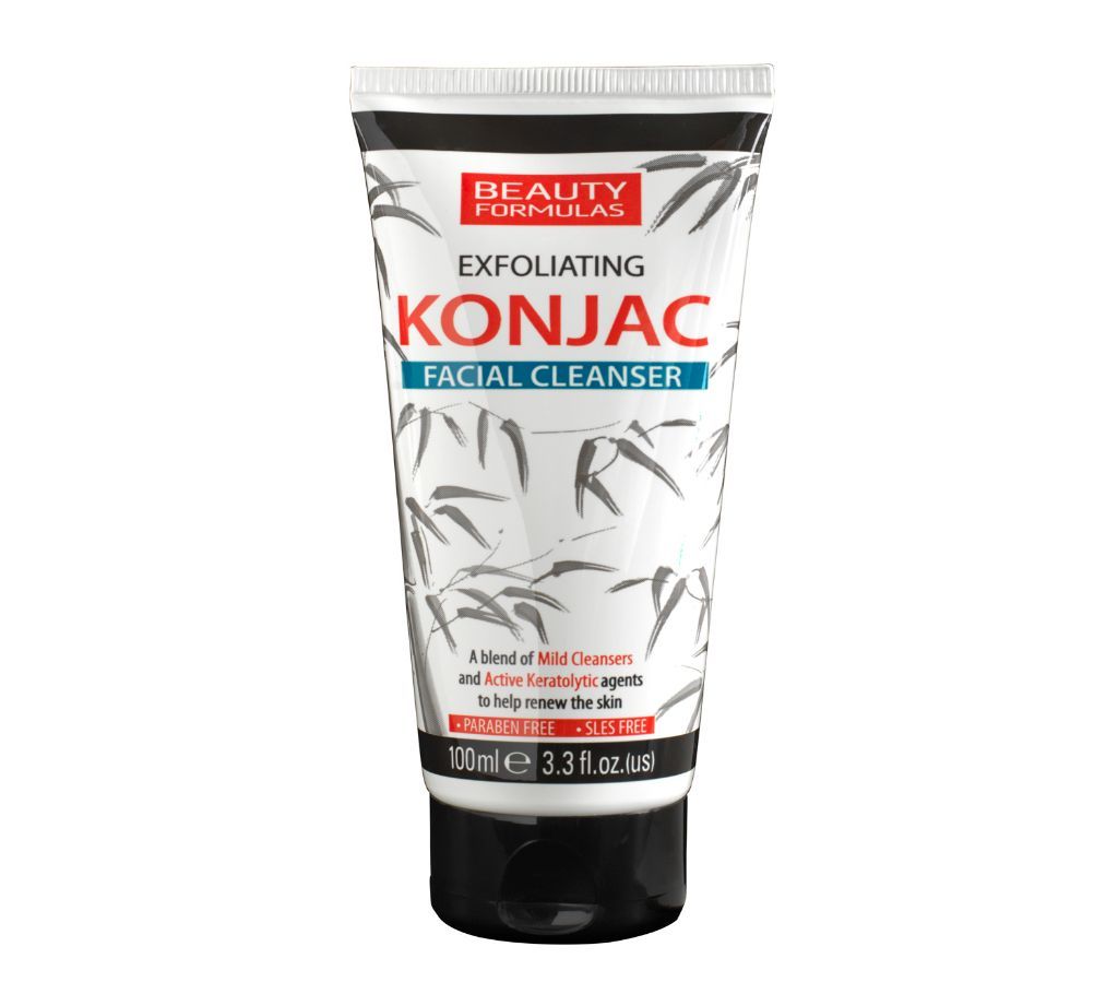Beauty Formulas Exfoliating Konjac Facial Cleanser 100ml - UK